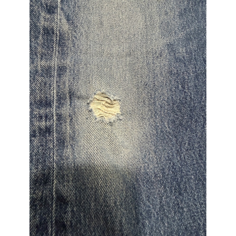 Levis 501 Original Fit Jeans Mens W36 L29 Blue Medium Wash Denim Button Fly Dist - Picture 8 of 15